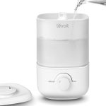 LEVOIT Mini humidificateur d&rsquo;air 2,5 l jusqu&rsquo;à 25 h pour chambre à coucher, chambre d&rsquo;enfant, humidificateurs, silencieux 26 dB pour plantes de bébé, humidificateurs avec buse rotative à 360°, arrêt