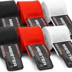 Meister Bandes Semi-Élastiques pour Adulte de 180 Pouces (457 cm) pour MMA et Boxe – Lot de 3 Paires
