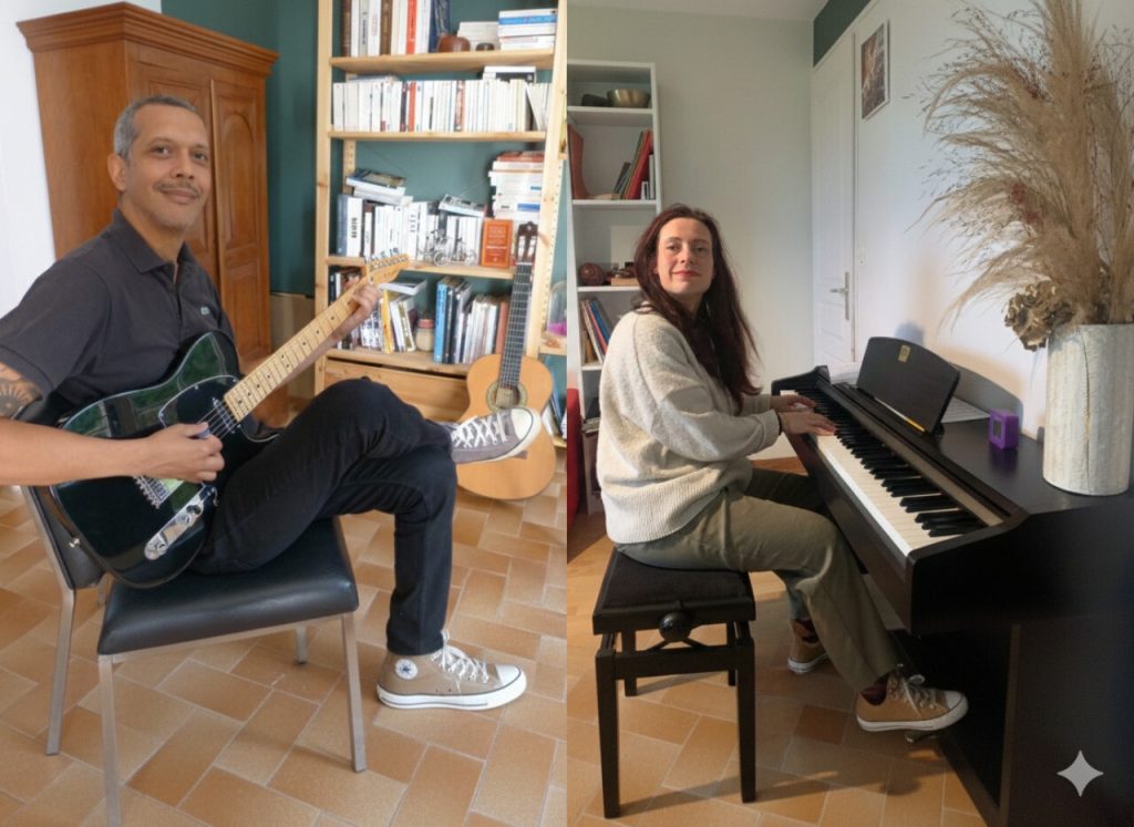 Avec leur nouvelle école de musique à Pornic, Cécile et Jean-Jérôme proposent des cours solos et collectifs