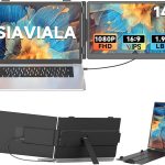 14” Extension Ecran PC Portable, Double Écran PC Portable IPS FHD 1080P avec USB-C/HDMI, Extension d&rsquo;écran Portable pour 13-17.3&Prime; Ordinateurs Portables avec Plug & Play pour Mac/Android