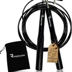 RAGECORE Corde à sauter, Speed Rope, Pro Fitness réglable en aluminium léger avec roulements à billes extra fluides, Corde à sauter Crossfit, Câble en Acier pour Cardio, Boxe, Gym ou Musculation
