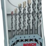 Bosch Professional 7 pièces CYL-3 Jeu de forets à béton Set (pour béton, Ø 4/5/6/6/7/8/10 mm, accessoires perceuse à percussion)