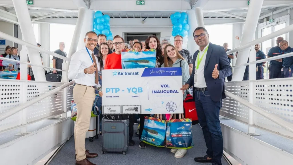 Air Transat inaugure une liaison directe Québec / Guadeloupe : un nouveau pont aérien stratégique avec le Canada