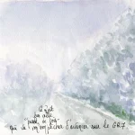 Dans la purée de pois.