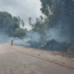 Incendie à proximité de la piste de décollage de Moorea