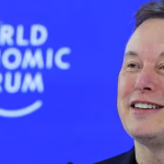 Elon Musk au Forum de Davos, le 22 janvier 2026.