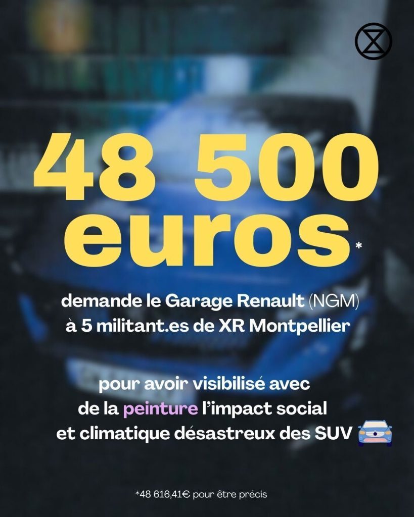 48 500 euros pour des travaux de peinture et des tags à la craie dans une ville.