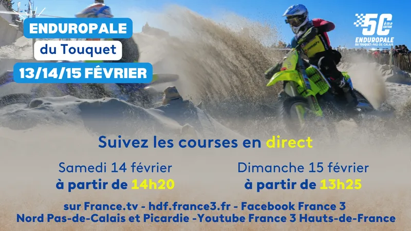 Suivez l'Enduropale du Touquet avec France Télévisions.