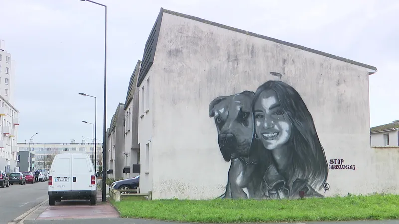 Une fresque en l’honneur de Sylvana à Calais.