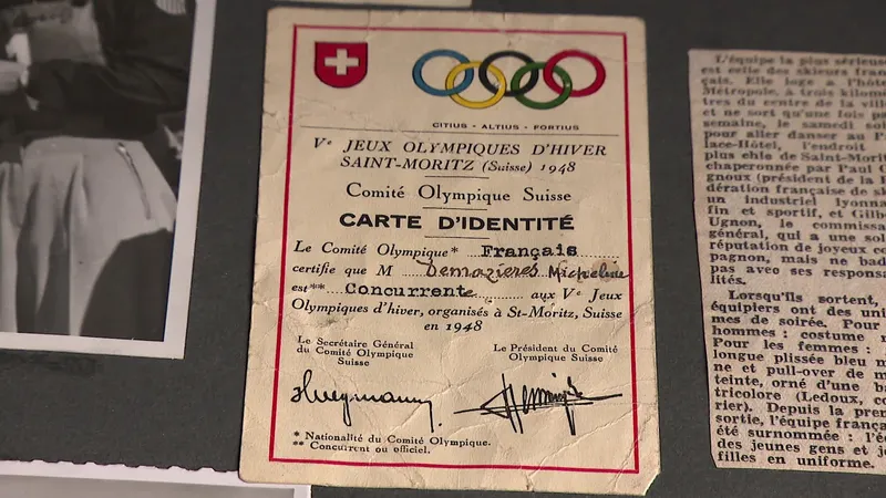 Micheline Deplanck a participé aux Jeux olympiques en 1948 à Saint-Moritz en Suisse.