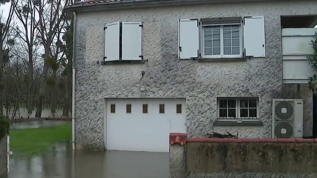 Tempête Nils : montée des eaux préoccupante dans le Sud-Ouest et en Vendée