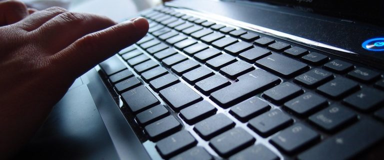 Des agents de police en télétravail lestaient leurs claviers pour simuler leur activité