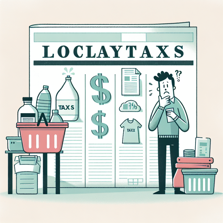 Comprendre l’effet des taxes locales sur ses achats courants