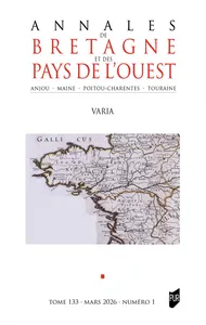 Annales de Bretagne et des pays de l’Ouest : Édition 2026/1 disponible