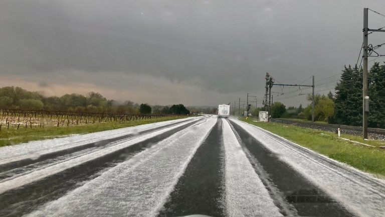 Météo : images saisissantes de grêle dans le Gard rhodanien, vigilance jaune orages activée