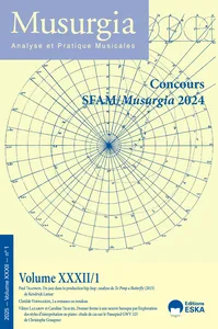 Musurgia 2025/1 : Volume XXXII, une exploration des tendances musicales contemporaines