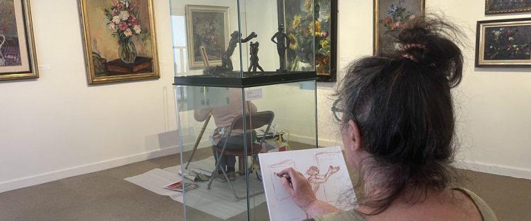 Les journées des copistes au musée Albert-André : reproduire des œuvres d'art magnifiques