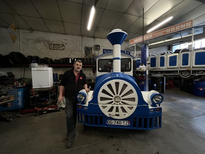 Le petit train est entretenu par Jean-Marc Fourcaud depuis 26 ans