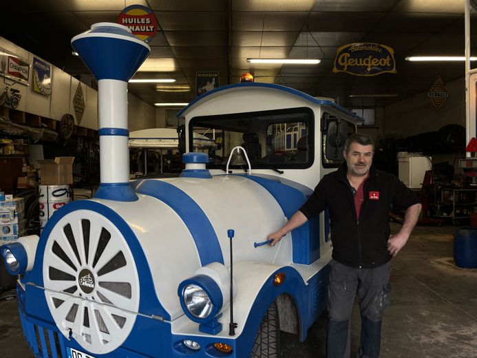 Le petit train est entretenu par Jean-Marc Fourcaud depuis 26 ans