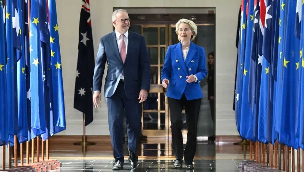 L'Australie conclut un accord commercial majeur avec l'Union européenne après le Mercosur et l'Inde