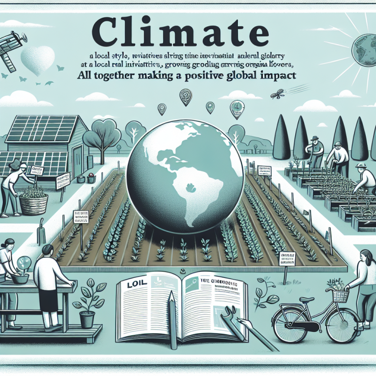 Climat : initiatives locales pour un impact global positif