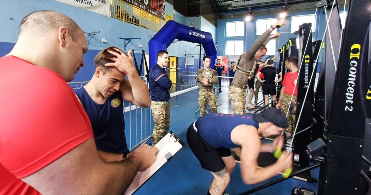Soulevé de pneus, jerricans d'eau et sacs de sable... Quand le 2eRIMa de Champagné fait son