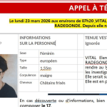 Disparition inquiétante : une jeune fille de 17 ans introuvable depuis son départ au lycée