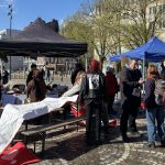 Liège : Mobilisation pour le droit au logement sur la place de l'Opéra