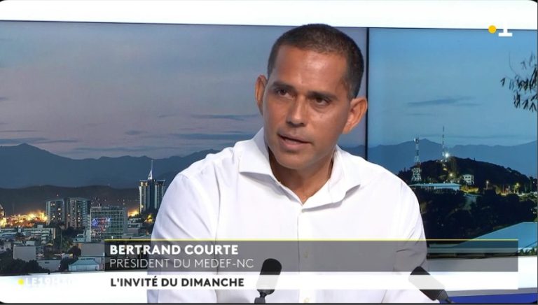 Bertrand COURTE, Président du Medef-NC au journal télévisé de NC La 1ère ce Dimanche 1er Mars 2026