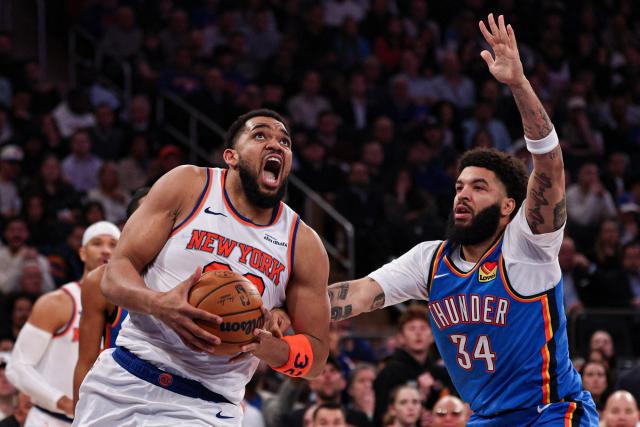 Oklahoma City s'incline contre New York en NBA, les Los Angeles Clippers dominent