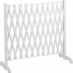 FACILITYS – Barrière de Sécurité Extensible, de 27 à 250 x 87 cm – Barriere de Securite Enfant, Chien sans Perçage en Plastique – Barrière Protection Extensible, Rétractable, Enfants, Animaux