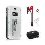 GYS, Nomad Power 501, Démarreur/Booster Batterie Lithium Portable 1500A, Véhicules 12V (Moto, Voiture), Démarrage Sécurisé, Batterie Externe 5.25Ah (PowerBank), Lampe LED, Ecran LCD