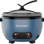 ERC-5P07BL 1L | 400W Cuiseurs à riz & insert vapeur Warm & Cook 1-5 personnes marmite à revêtement antiadhésif, cuillère à riz et tasse à mesurer