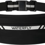 Waterfly Ceinture Running Homme Femme: Réglable Portable Smartphone Ceinture de Course avec 4 Poches pour Jogging Course a Pied Fitness Sport Randonnée Noir