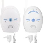 FILFEEL Babyphone Moniteur Audio Numérique pour Bébé Interphone sans Fil 2,4 GHz avec Fonction Vocale Bidirectionnelle, Longue Portée Jusqu&rsquo;à 250 M (sans Batterie)(US)