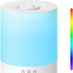 Maxcio Humidificateur d&rsquo;Air BéBé Amélioré – 30H d&rsquo;Autonomie, Ultrasonique Silencieux Avec 3 Modes de Brume, 28dB, Arrêt Automatique, 7 LED Veilleuse, Sans BPA