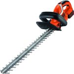 BLACK+DECKER Taille-Haies Sans Fil 18V, Electrique 45 cm avec Batterie 2 Ah, Lame Asymétrique Double Action, Double Interrupteur et Double Poignée, Ecartement 18 mm, GTC1845L20-QW