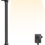 Lepro Lampe de Bureau 750 lm, Lampe Bureau avec Adaptateur, 5 Modes de Couleur et 5 Niveaux de Luminosité Dimmable, Anti-Éblouissement, Contrôle Tactile pour Lecture Travail Étudier – Noir