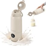 Chauffe-Biberon Nomade par WanderS – 500ML Chauffe-Biberon Portable – Contrôle Précis de la Température, Fonction Stérilisation, Acier Inoxydable 316L, Recharge USB-C, Étanche IPX6 et Verrou Sécurité