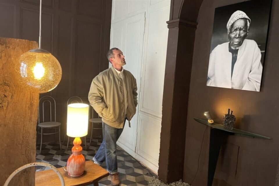 Olivier Premoli dans son local, en 2023 à Bellême.