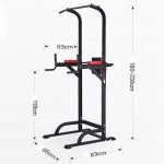 Pullup Fitness Barre de Traction Ajustable Station Musculation Dips Station Chaise Romaine