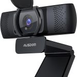 AUSDOM Business Webcam pour PC, AF640 Full HD 1080p/30ips Appels Vidéo, Autofocus Web Caméra avec Microphone, Vue Grand Angle 90° pour Ordinateur, Fonctionne avec Skype, Zoom, WebEx, Lync, TV