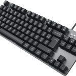 Logitech K835 TKL Clavier Filaire Mécanique en Aluminium – Clavier Tenkeyless sans pavé numérique pour PC, avec Un Design Compact et Confortable, Switches Linéaires, AZERTY Français – Gris