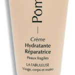 Crème hydratante réparatrice corps, visage & mains | Peaux sèches et sensibles| Aloe vera bio, acide hyaluronique | 99,4% d&rsquo;origine naturelle | La Fabuleuse 75 ml |Multifonctions ǀ POMÉOL