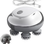 Brosse de Massage pour Cuir Chevelu – Appareil de Massage Sec et Mouillé Stimulant la Pousse | 3 Modes Réglables Stimulateur Électrique Portable Anti Chute Activation