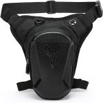 Sacoche de Jambe Moto Réglable, Imperméable Sac de Jambe Moto pour Homme et Femme, Multifonctionnel Sacoche Cuisse avec Poche Extensible, pour Cyclisme, Randonnée, Pêche, Camping