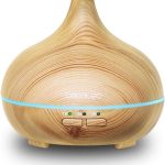 Cecotec Humidificateur Pure Aroma 150 Yang. Humidificateur ultrasonique et diffuseur d&rsquo;arômes 150ml, minuteur 3h, 7 Couleurs LED, Aromathérapie, Ultra silencieux