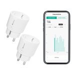 KETOTEK Prise Connectée WiFi, Prises Intelligente Compatible avec Alexa et Google Assistant, Prise Programmable Suivi de Consommation, Commande Vocale, Aucun Hub Requis