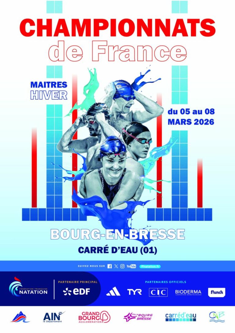 Championnats de France Open Maîtres Hiver 2026 : dates et lieux dévoilés