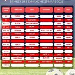 Calendrier des matchs : toutes les dates et horaires à ne pas manquer